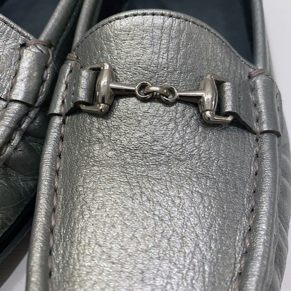 SAS Women's Metro Metallic Silver Leather Horse-Bit‎ Loafers Shoes US Size 7.5 - Picture 10 of 13